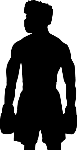 dynamic male boxer silhouette on transparent background - Download Free Stock Videos Pikwizard.com