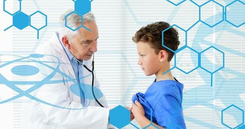 Healthcare Science Concept with Doctor Examining Young Patient - Download Free Stock Images Pikwizard.com