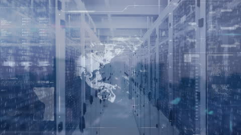 Global Finance Digital Network and Data Servers