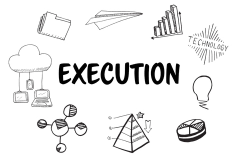 execution concept with business icons on transparent background - Download Free Stock Videos Pikwizard.com