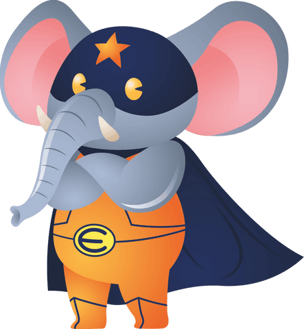 transparent superhero elephant in costume illustration - Download Free Stock Videos Pikwizard.com