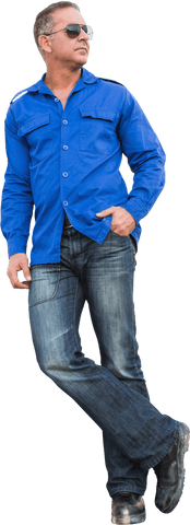 Confident Handyman in Blue Shirt Transparent Background - Download Free Stock Videos Pikwizard.com