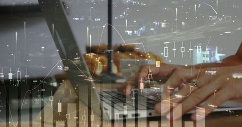 Digital Financial Analysis with Laptop Integration - Download Free Stock Images Pikwizard.com