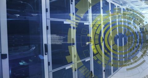 Data Processing Visualization Over Computer Servers - Download Free Stock Images Pikwizard.com