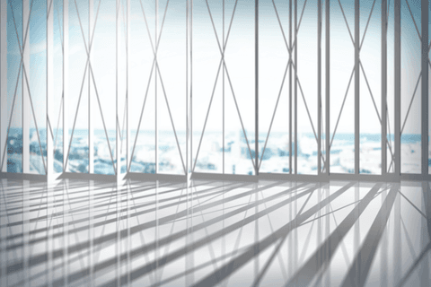 transparent glass building interior overlooking bright sky - Download Free Stock Videos Pikwizard.com