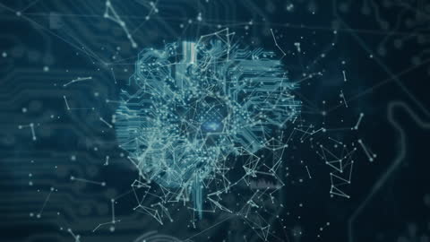 Futuristic Digital Network and Global Connectivity