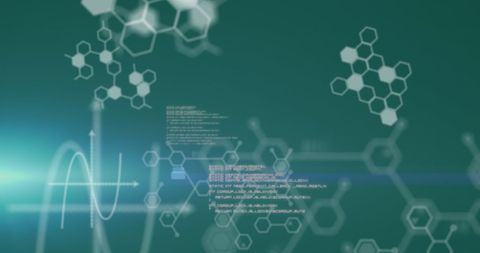 Abstract Digital Interface with Molecular and Data Patterns - Download Free Stock Images Pikwizard.com
