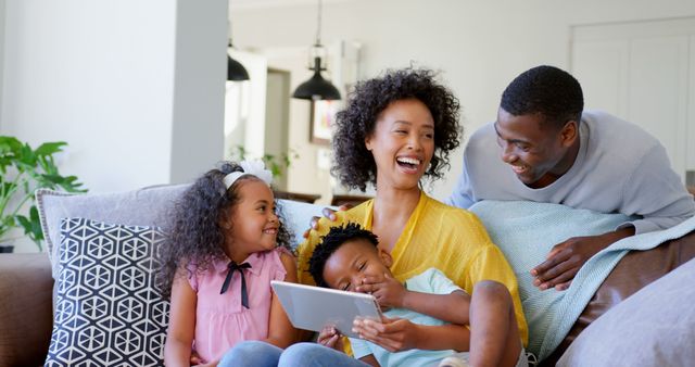 Happy African American Family Enjoying Quality Time at Home - Download Free Stock Images Pikwizard.com