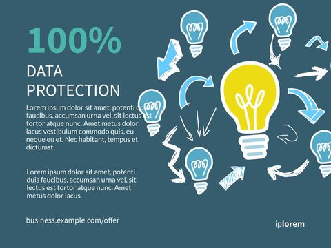 Cybersecurity Services Banner with Lightbulb and Shield Icons - Download Free Stock Templates Pikwizard.com