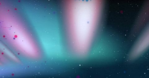 Glowing Light Spots with Cosmic Colored Trails Over Dark Background - Download Free Stock Images Pikwizard.com