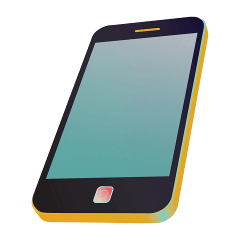 Transparent Vector Mobile Phone Icon with Gradient Style - Download Free Stock Videos Pikwizard.com