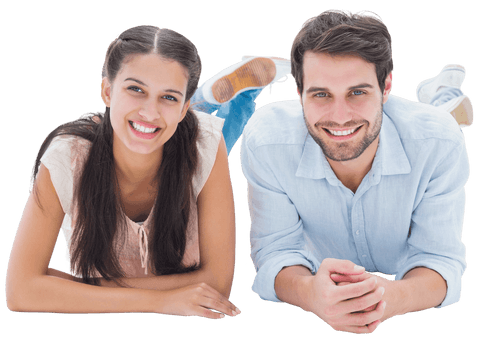 Smiling Young Couple Relaxing on Transparent Background - Download Free Stock Videos Pikwizard.com