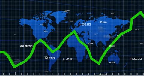 Rising Global Business Trends and Data Analysis Abstract - Download Free Stock Images Pikwizard.com