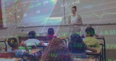 Innovative Education Technology with Engaged Students in Classroom - Download Free Stock Images Pikwizard.com