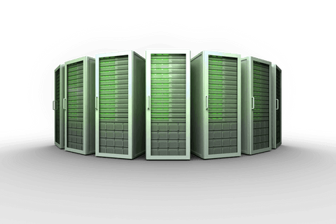 futuristic transparent server row on dark background - Download Free Stock Videos Pikwizard.com