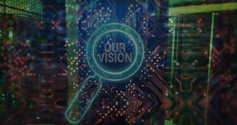 Digital vision technology conceptual illustration