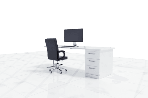 transparent workspace with desk and computer setup - Download Free Stock Videos Pikwizard.com