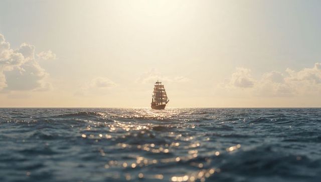 Majestic Sailboat Entices with Serenity at Sea