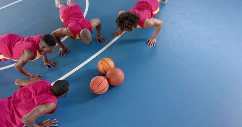 Basketball Team Strategy Huddle Focus Group
