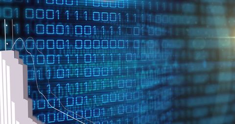 Digital Binary Code and Financial Data Concept - Download Free Stock Images Pikwizard.com