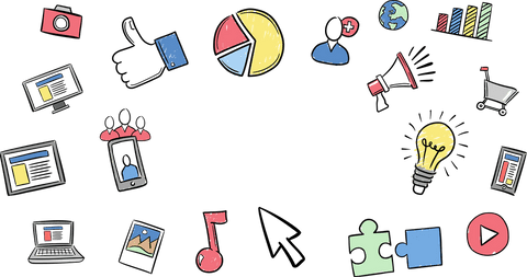 Digital Education and Business Icons on Transparent Background - Download Free Stock Videos Pikwizard.com