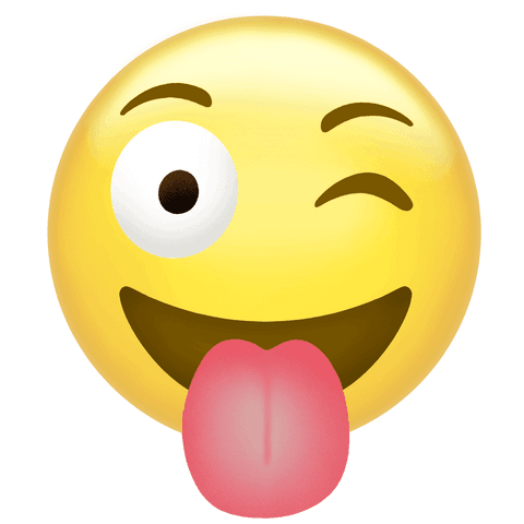 Playful Winking Emoji with Sticking Out Tongue on Transparent Background - Download Free Stock Videos Pikwizard.com