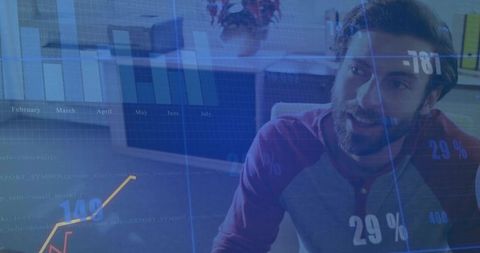 Business Langltics Discussion with Overlaid Digital Charts