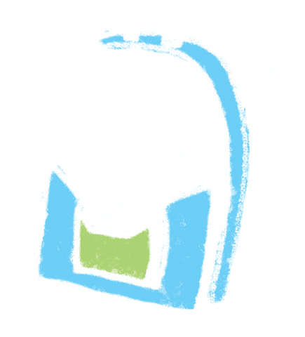 transparent chalkboard style sketch of school backpack - Download Free Stock Videos Pikwizard.com