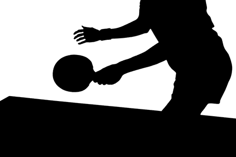 Transparent Silhouette of Table Tennis Player with Racket - Download Free Stock Videos Pikwizard.com