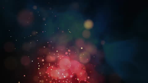 Dynamic Glowing Light Spots on Dark Background