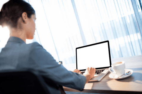 Transparent Business Concept with Professional Typing on Laptop - Download Free Stock Videos Pikwizard.com