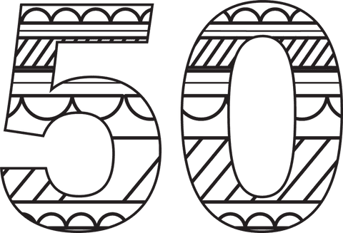 Stylized Black Transparent 50 for Celebrations and Parties - Download Free Stock Videos Pikwizard.com