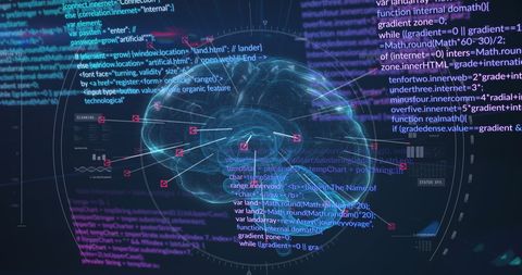 Digital Brain and Data Processing in Futuristic Interface - Download Free Stock Images Pikwizard.com