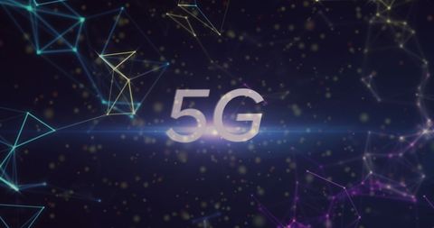 5G Technology Network with Abstract Digital Connections - Download Free Stock Images Pikwizard.com