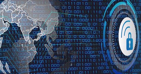 Global Data Security and Digital Interface Technology - Download Free Stock Images Pikwizard.com