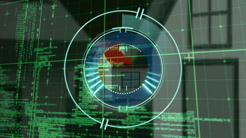 Digital House Construction Data Visualization Concept