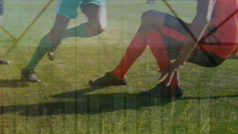 Digital Overlap of Financial Graphs and Soccer Players