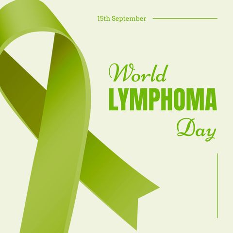 World Lymphoma Day Green Ribbon Awareness Campaign - Download Free Stock Templates Pikwizard.com