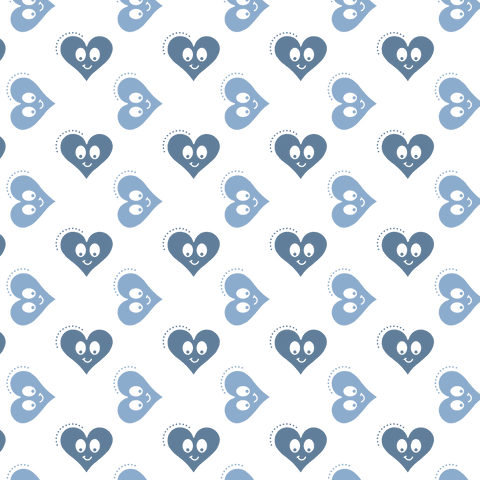 Happy Blue Heart Pattern with Transparent Background for Valentine's Day - Download Free Stock Videos Pikwizard.com