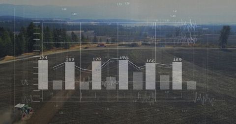Agricultural Data Analysis Overlaying Tilled Farm Field