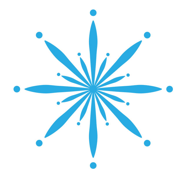 Transparent Delicate Digital Blue Snowflake Overlay Element - Download Free Stock Videos Pikwizard.com