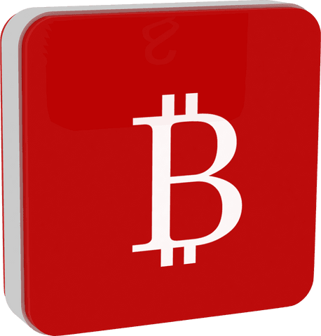 bitcoin symbol on red cube with transparent background - Download Free Stock Videos Pikwizard.com