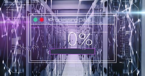 Data Processing Interface in Modern Tech Server Room - Download Free Stock Images Pikwizard.com