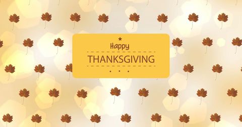 Happy Thanksgiving Autumn Leaves Background