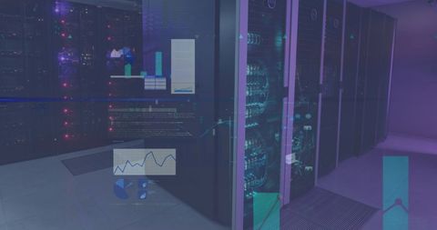 Data Processing Analytics in Modern Server Room - Download Free Stock Images Pikwizard.com