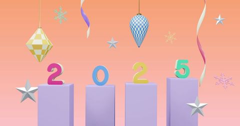 New Year's Eve Celebration for 2025 with Festive Decorations