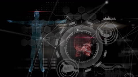 Digital Interface Human Scanning with Data Analysis Elements