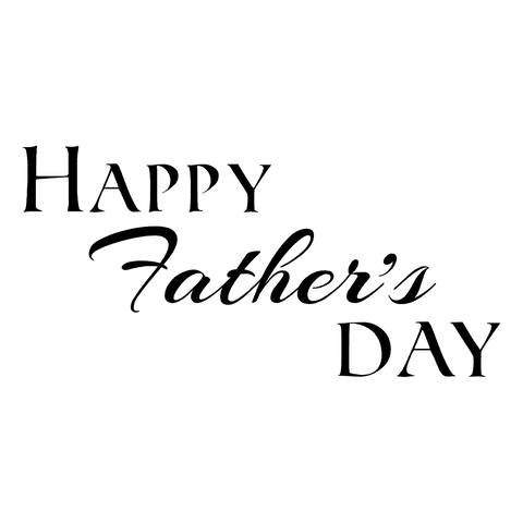 Happy father's day transparent text for celebration designs