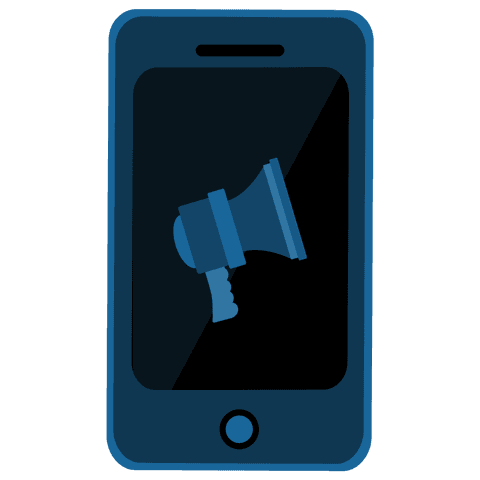 digital smartphone illustration with megaphone on screen transparent - Download Free Stock Videos Pikwizard.com