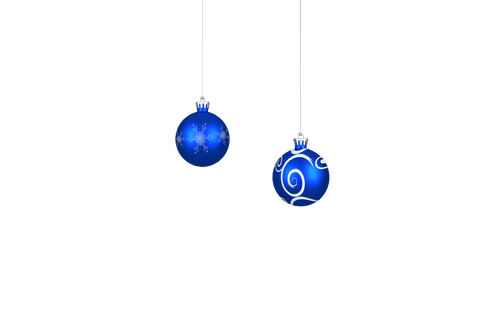 blue christmas baubles with snowflake designs on transparent background - Download Free Stock Videos Pikwizard.com